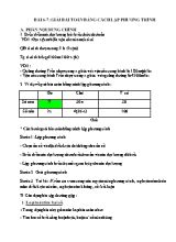 Bài tập Toán Lớp 6 - Bài 6+7 Giải bài toán bằng cách lập phương trình